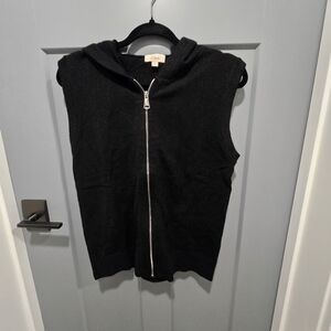 Elan Black Zippered Hoodie
